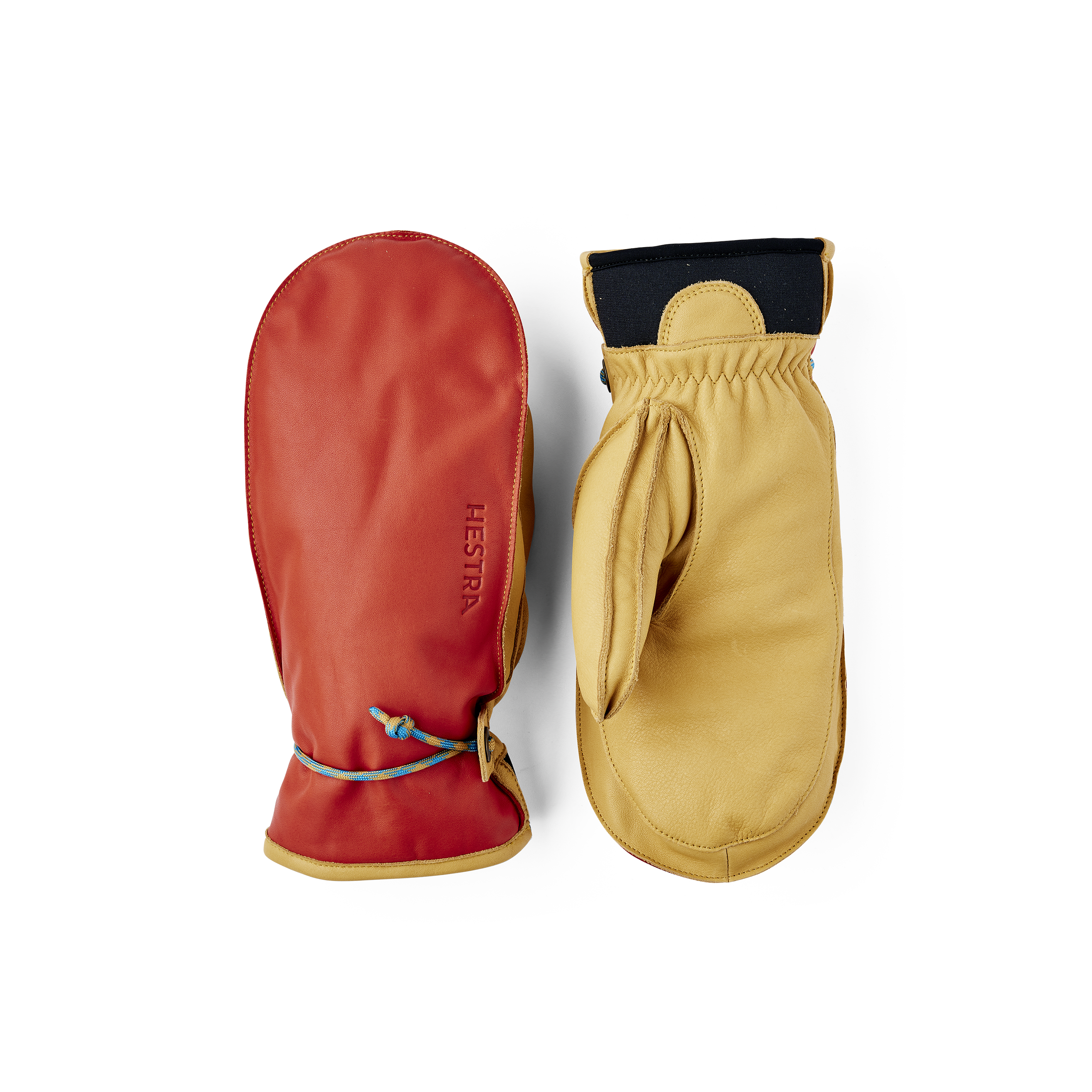 Wakayama Mittens Flame Red/Tan | Hestra – Hestra Gloves
