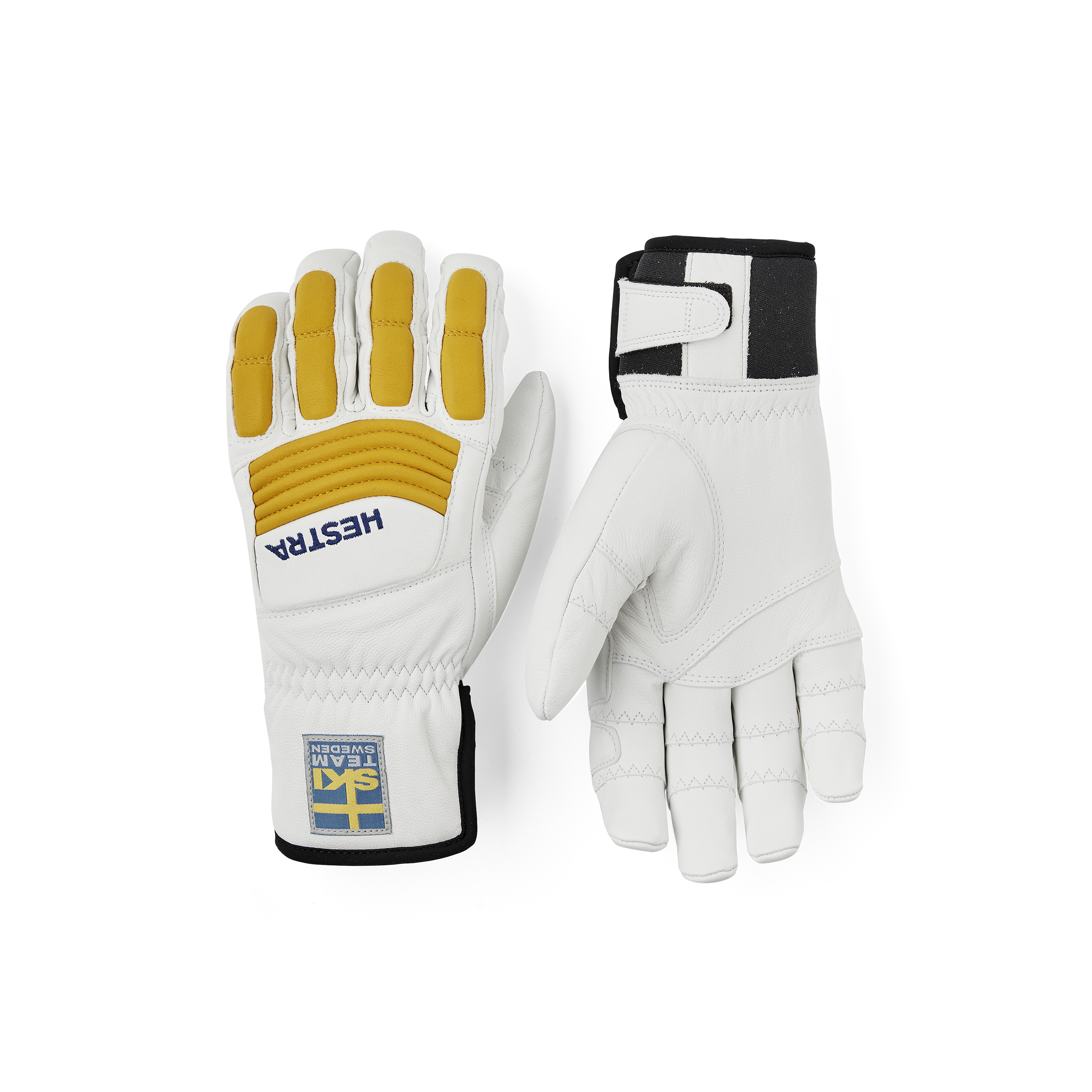 Hestra イエロー/ホワイト ミトン グローブ Downhill Comp Ergo Grip - 5 finger – Hestra Gloves