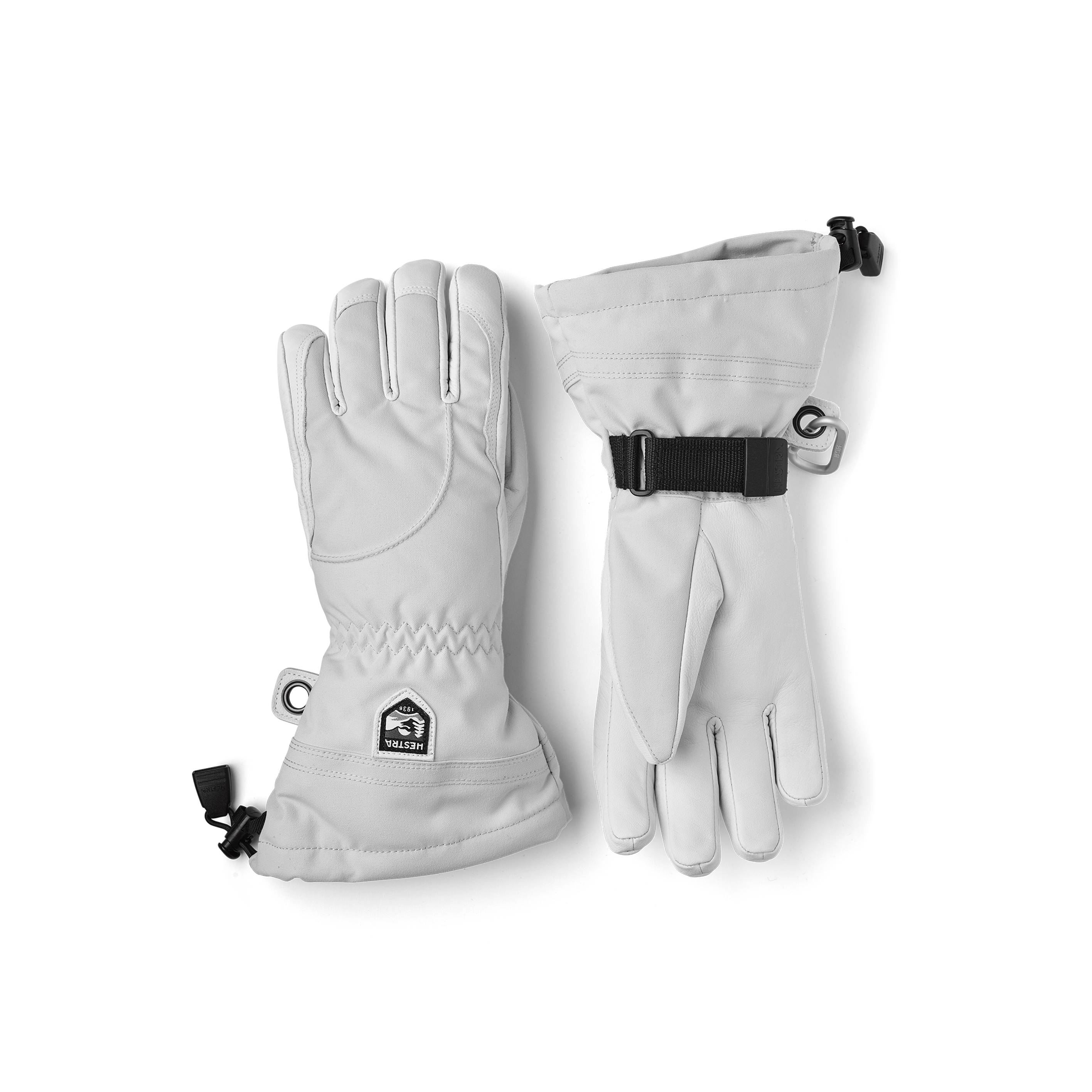 HESTRA ミトン グローブ ホワイト/グレー Heli Ski Female - 5 finger – Hestra Gloves