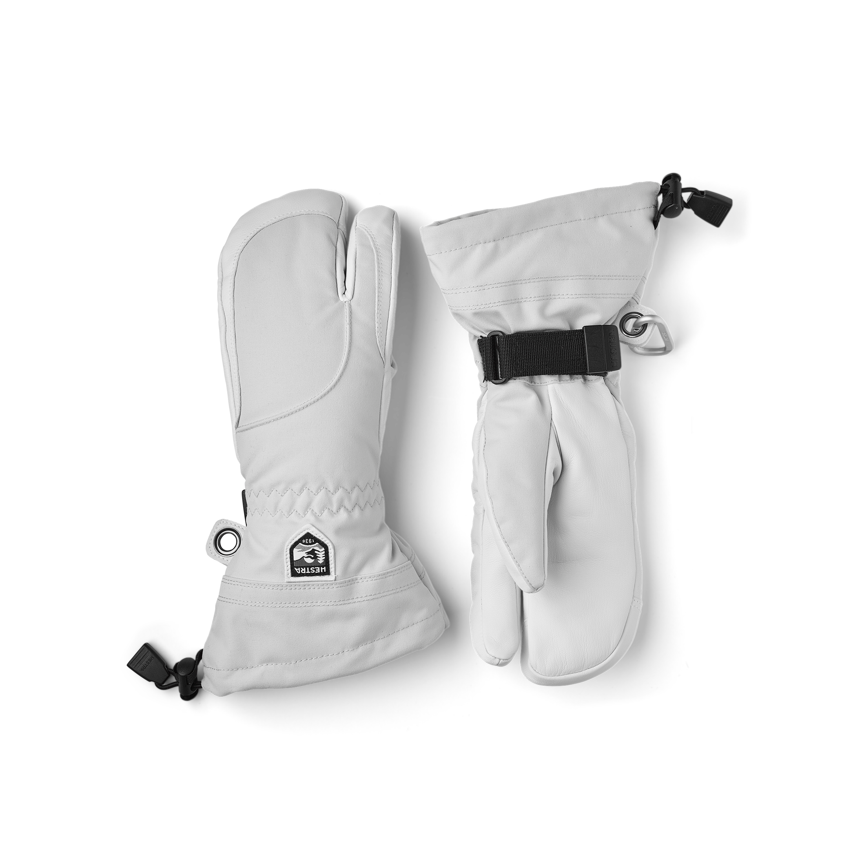 Heli Ski Female - 3 finger-Pale grey/Offwhite – Hestra Gloves