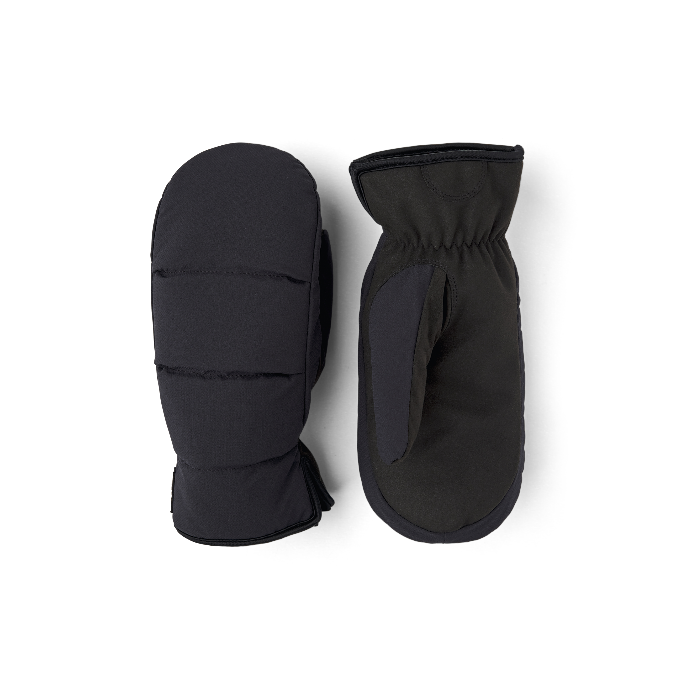 Black fabric mitten