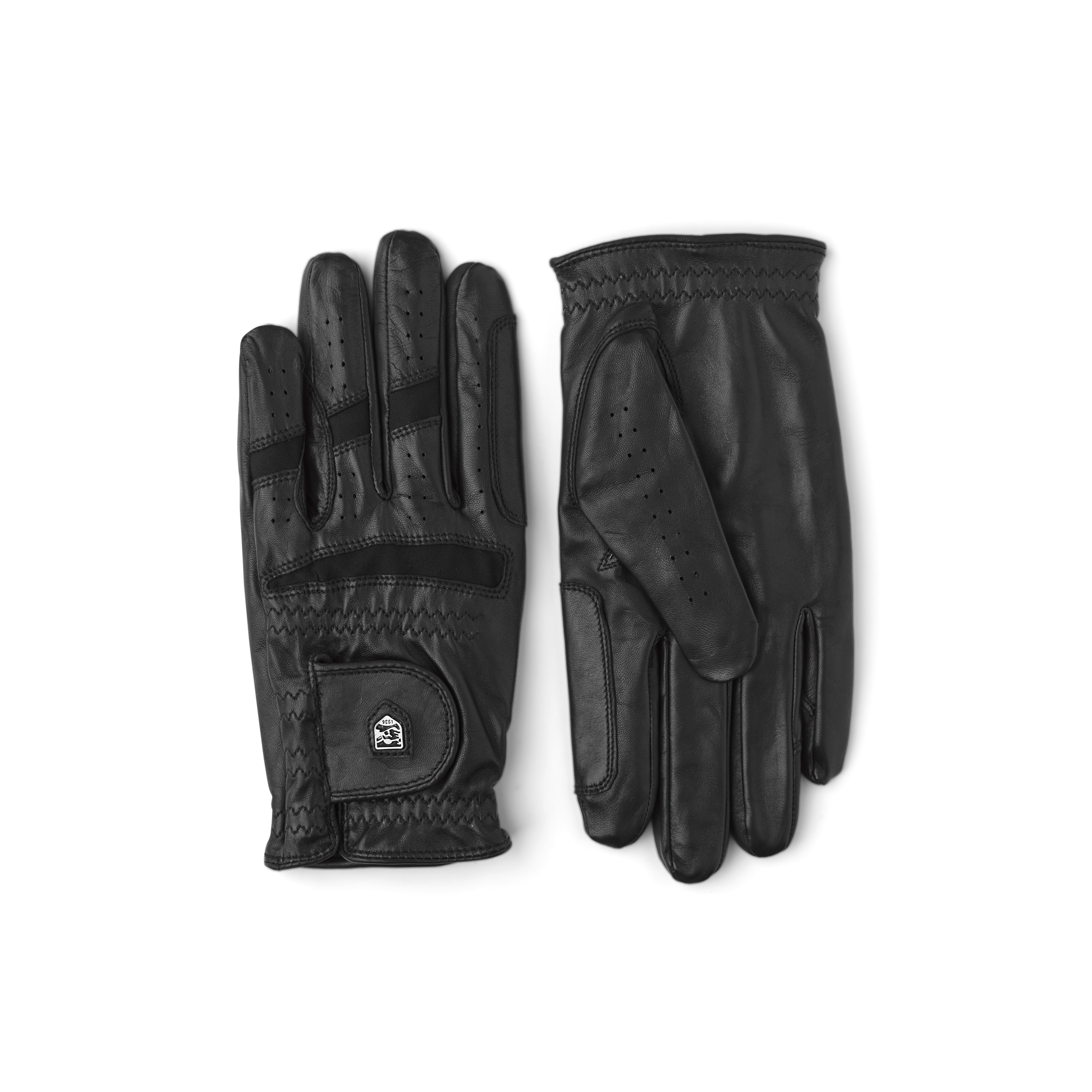 Black hairsheep riding glove