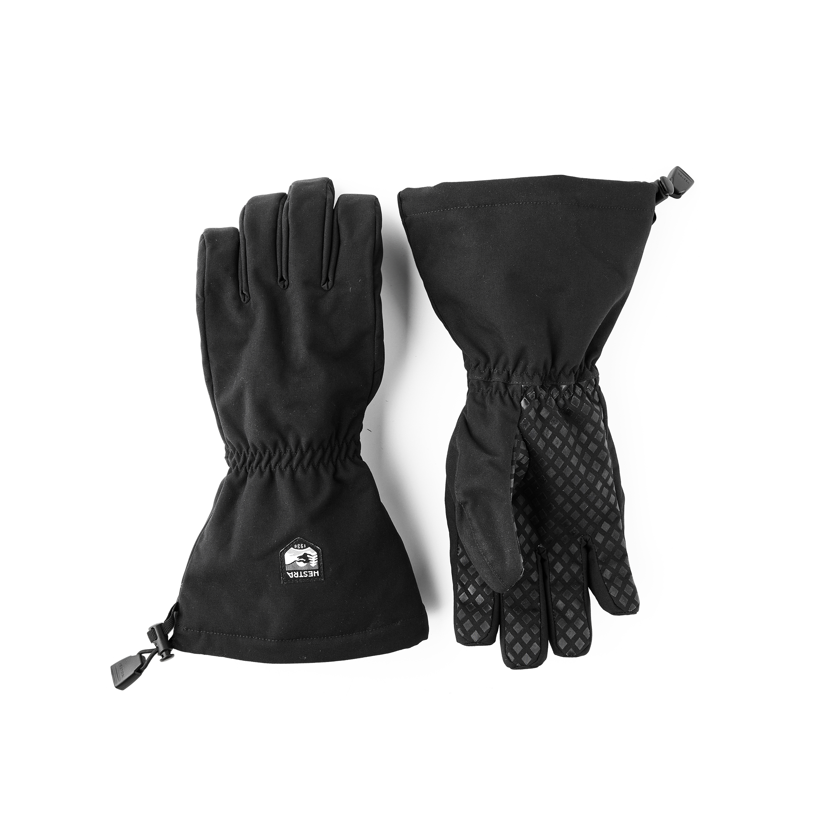 Black fabric shell glove