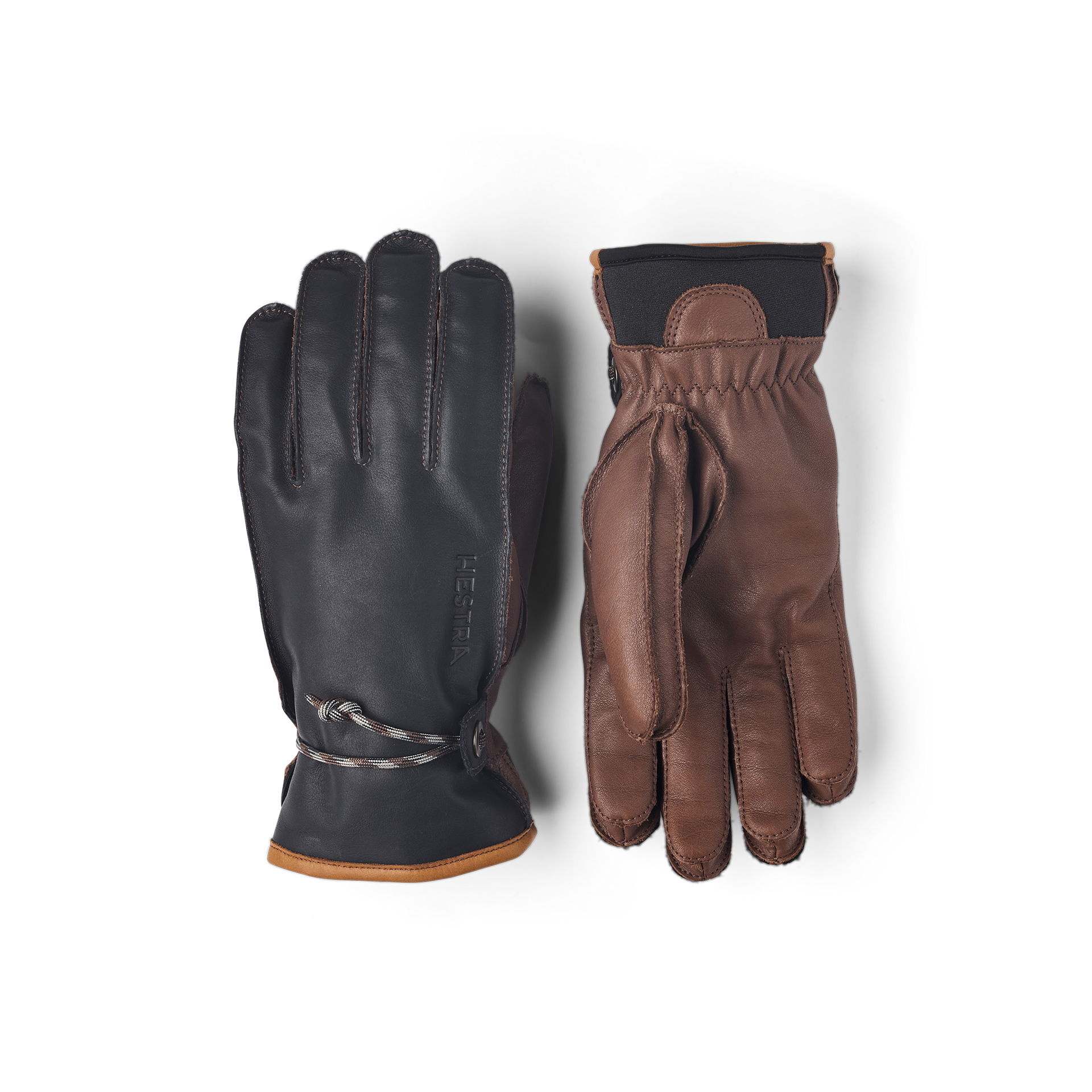 Wakayama 5 Finger Gloves Navy/Brown | Hestra – Hestra Gloves