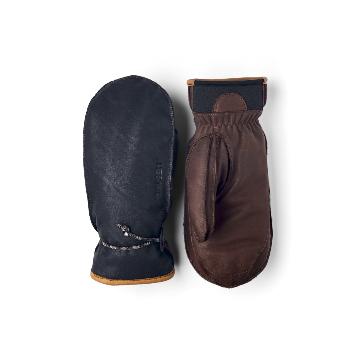 HESTRA WAKAYAMA ８ Wakayama Mitt Navy/Brown | Hestra Gloves