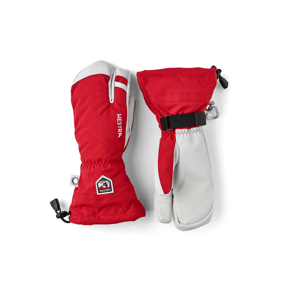 hestra 3 finger handschuh Army Leather Heli Ski