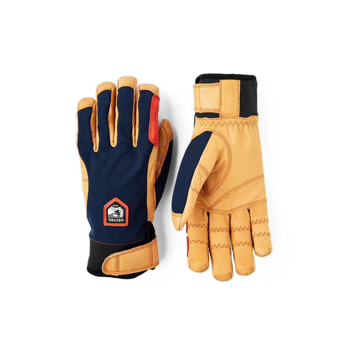 HESTRA：Ergo Grip Active、5本指　SM7、橙、新品 1776177595380-32950-